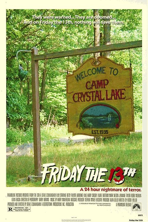 Friday the 13th 1980 Horror Movie Jason Voorhees Camp Crystal 